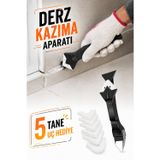 Cinamax Derz Kazıma Aparatı 5 Uçlu Derz Temizleme Sökme Kazıma Aleti Fayans Derz Temizleyici