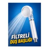 Cinamax Filtreli Duş Başlığı Şeffaf Gövdeli Yüksek Basınçlı Duş Başlığı