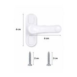 Cinamax Pvc Pimapen Pencere Cam Balkon Kapısı Güvenlik Emniyet Kilidi 1 Adet Beyaz