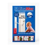 Cinamax Titan Çelik Halatlı Pvc Kapı Pencere Emniyet Çocuk Güvenlik Kilidi Anahtarlı 1 Adet