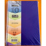 Çınar 7+3 Ayraçlı Defter Çınar Im Smart A4 7+3 250 Yaprak Plastik Kapak Spiralli Ayraçlı Defter (62062) - Mor - 1 Adet