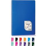 Çınar 73501 A5 Colormaxi Plastik Kapak 72 Yaprak Çizgili 72/1 12'li Spiralli Defter