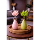 Çınar Asyada Home Tozpembe-Yeşil Lagurus Bunny Tail Grass 2 Demet 10'lu 30-40 cm Şoklanmış Çiçek Pamuk Otu Kurutulmuş Çiçek - Yeşil - Toz Pembe