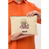 Çınar Bez Çanta Clutch Büyükanne Mood Kanvas Makyaj Çantası