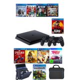Çınar Bilişim Dünyası Ps4 1 Tb Slim Kasa 10 Oyunlu 2 Adet V2 Kol+ Taşıma Çantası (12.02V) Ürün 12 Ay Garanti