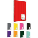 Çınar Colormaxi 120 Yaprak Kareli A4 Defter Pp Kapak Spiralli - 3 Adet - Karışık Renkler