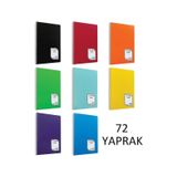 Çınar Colormaxi A4 72 Yaprak Okul Defteri 4 Kareli + 4 Çizgili