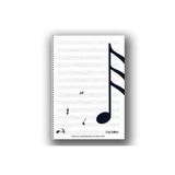 ÇINAR DEFTER Çınar Uni Note 30 Sayfa Spiralli Müzik Defteri Siyah Plastik Kapak