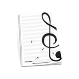 Çınar Defter Jazz Müzik Defteri Çok Renkli Spiralli Plastik Kapak 30 Yaprak Büyük Boy