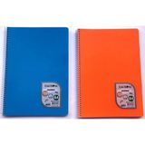Çınar Dizayn Colormaxi 120 Yp. 2'li Kareli Spiralli Defter (Siyah-Mavi-Sarı-Kırmızı-Mor-Yeşil-Pembe) - 2 Adet - Renkli