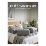 Çınar Ev Tekstil Baza Altı Hurç Yorgan Hurcu - 3’lü