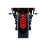 Çınar Extreme 2 Adet 25x8 cm Sport Motosiklet Çamurluk Bayrak Kırmızı Kask Sticker