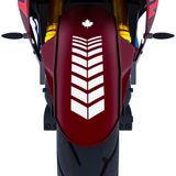 Çınar Extreme 2 Adet Sport Motosiklet Çamurluk Reflektif Gri 25x8 cm Kask Sticker