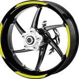 Çınar Extreme Double Stripe Floresan Sarı Jant Şeridi Sticker