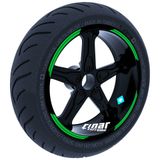 Çınar Extreme Double Stripe Tasarımlı Orman Yeşili Jant Şeridi Sticker