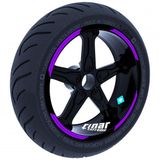Çınar Extreme Double Stripe Tasarımlı Patlıcan Moru Jant Şeridi Sticker