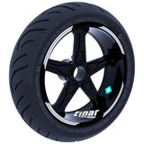 Çınar Extreme Double Stripe Tasarımlı Reflektif Gri Jant Şeridi Sticker