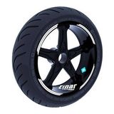 Çınar Extreme Double Stripe Tasarımlı Süt Beyaz Jant Şeridi Sticker