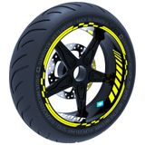 Çınar Extreme Floresan Sarı Moto Gp İç Dış Jant Şeridi Takım Sticker