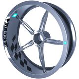 Çınar Extreme Gp Flag Damalı Siyah Karbon Fiber Dokulu İç Jant Şeridi Sticker