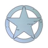 Çınar Extreme Küçük Boy Eskitilmiş Askeri Yıldız Reflektif Sticker