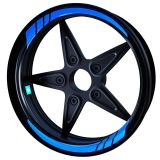 Çınar Extreme Moto GP Azur Mavi İç Jant Şeridi Sticker