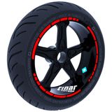 Çınar Extreme Moto GP Stili Bayrak Kırmızı Jant Şeridi Sticker