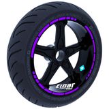 Çınar Extreme Moto GP Stili Patlıcan Moru Jant Şeridi Sticker