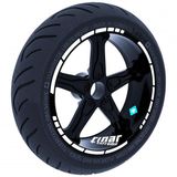 Çınar Extreme Moto GP Stili Süt Beyaz Jant Şeridi Sticker