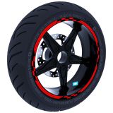 Çınar Extreme Moto GP Yarış Bayraklı Bayrak Kırmızı Jant Şeridi Sticker