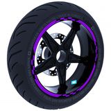 Çınar Extreme Moto GP Yarış Bayraklı Patlıcan Moru Jant Şeridi Sticker
