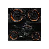Çınar Extreme Neon Fosforlu Turuncu İç Dış Motosiklet Jant Şeridi Takımı Çınar Extreme 0726199643568