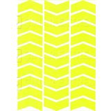 Çınar Extreme Ok Şeklinde Floresan Sarı Sticker
