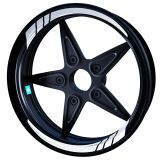 Çınar Extreme Reflektif Beyaz Gri Moto Gp İç Jant Şeridi Sticker