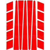 Çınar Extreme Şerit Şeklinde Reflektif Kırmızı Sticker