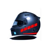 Çınar Extreme Şerit Tasarımlı Bayrak Kırmızı Motosiklet Kask Sticker 0726199632609