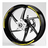 Çınar Extreme Yamaha Yazılı 3 Parçalı Floresan Sarı Yamaha MT-25 ABS Jant Şeridi Sticker