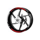Çınar Extreme Yarış Bayraklı Reflektif Kırmızı Jant Şeridi Sticker