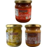 Çınar Food 3'lü 210 cc Meze Set (Enginar Salatası + Lütenitsa + Kuru Domatesli Humus) - 190 g