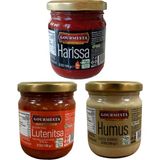 Çınar Food 3'lü 210 cc Meze Set (Lütenitsa + Harissa + Klasik Humus) - 190 g