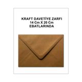 Çınar KRAFT DAVETİYE ZARFI (50 ADET)