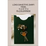 Çınar LÜKS DAVETİYE ZARFI YEŞİL (50 ADET)