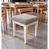 Çınar Mobilya Puf & Bench & Ağaç Üretim & Bej & Makyaj Masası Pufu & Çok Amaçlı