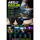 Çınar Toptan Ticaret 8MP Kameralı ChatGPT Destekli Akıllı Gözlük Yapay Zeka Çeviri ve Ses Kayıt Özellikli