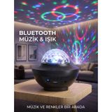 Çınar Toptan Ticaret Bluetooth Hoparlörlü RGB Disko Işığı Müzikli Parti Lambası USB TF Kart Destekli