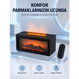 Çınar Toptan Ticaret Dekoratif Şömine Görünümlü Nemlendirici Uzaktan Kumandalı Renkli LED Işıklı Difüzör