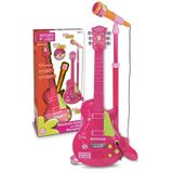 Çınar Toptan Ticaret Elektronik Ayaklı Mikrofonlu Pembe Gitar - S00045872