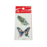 Çınar Toptan Ticaret Kelebek Yaprak Tattoo Dövme Sticker