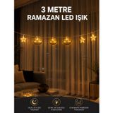 Çınar Toptan Ticaret popüler 3 Metre Ramazan LED Saçak Işık Ev İçi Dekoratif Aydınlatma 2026