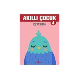 Çınar Yayınları Çiz ve Boya - Akıllı Çocuk 4 + Hareketli Kafe + Etkinliklerle Ingilizce Öğreniyorum - 2 + 2 Kitap Set